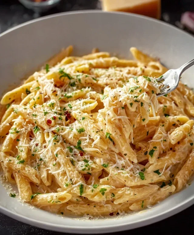One Pot Creamy Garlic Pasta (Just 20 Minutes!)