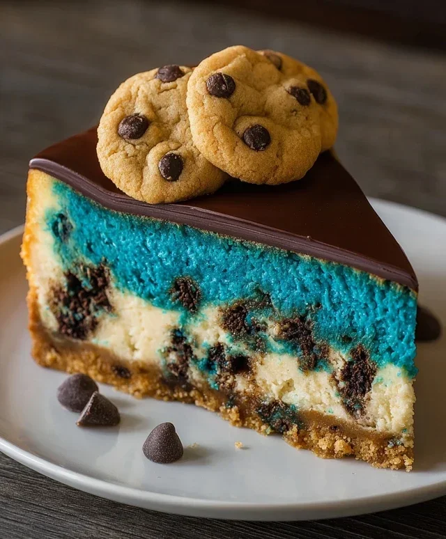 Cookie Monster Cheesecake