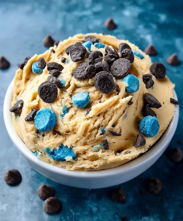 Cookie Monster Edible Cookie Dough