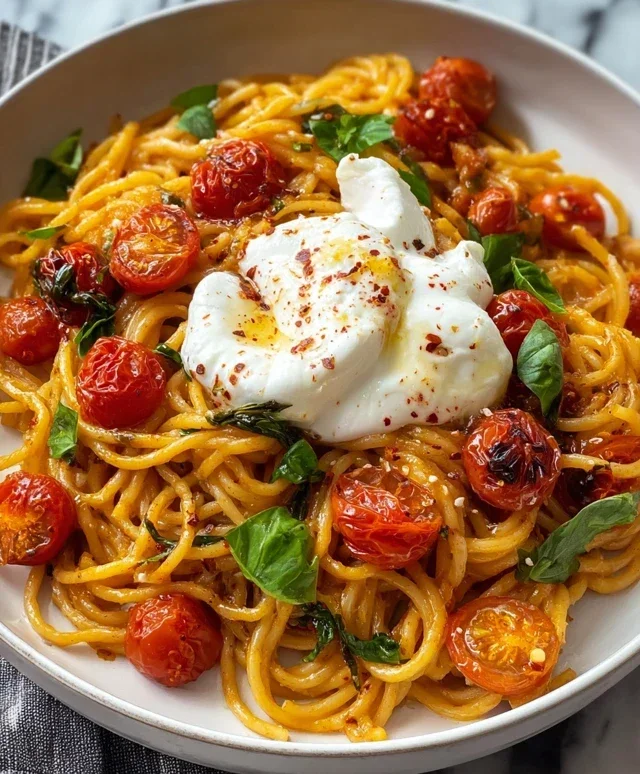 Burst Tomato Burrata Pasta