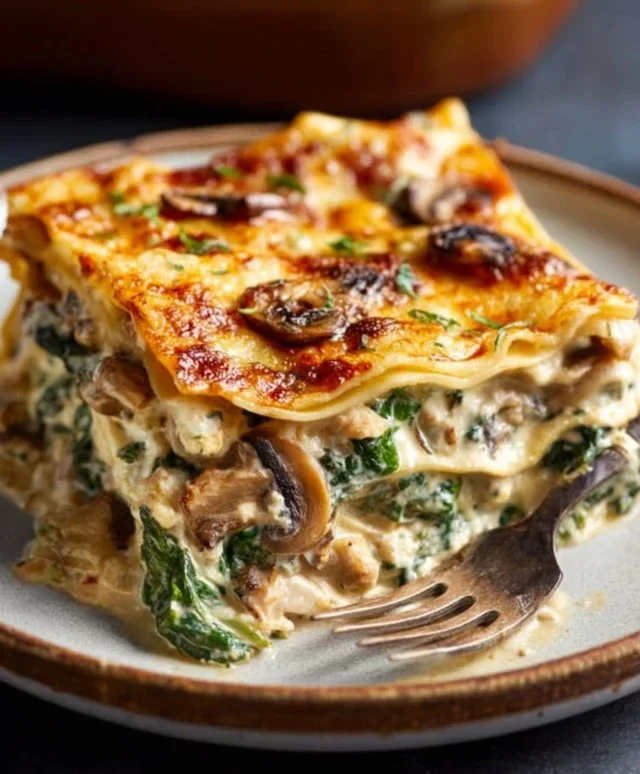 Mushroom And Spinach Lasagna Recipe