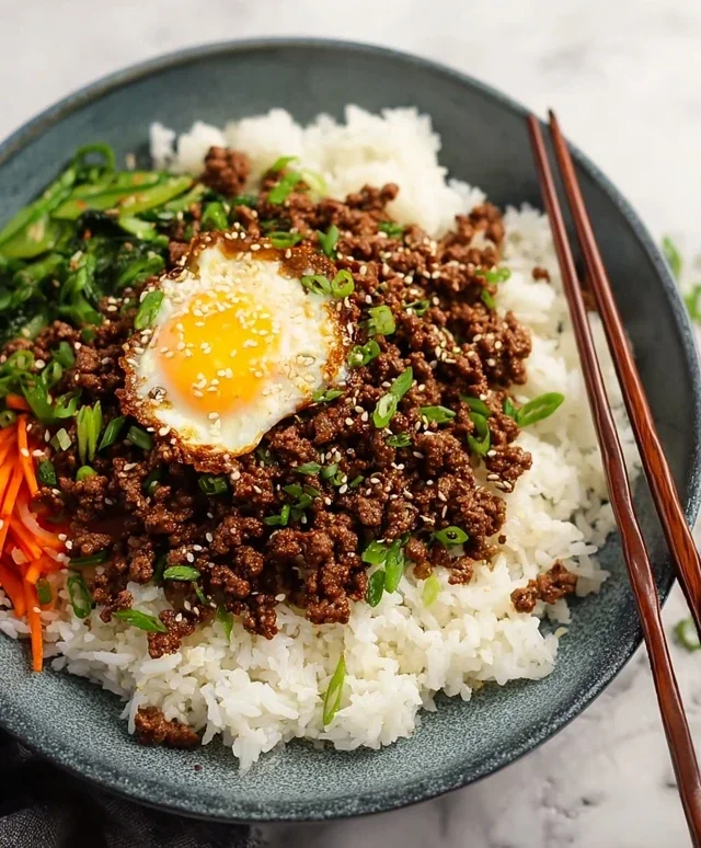 Korean Ground Beef Bowl (25-Minutes)