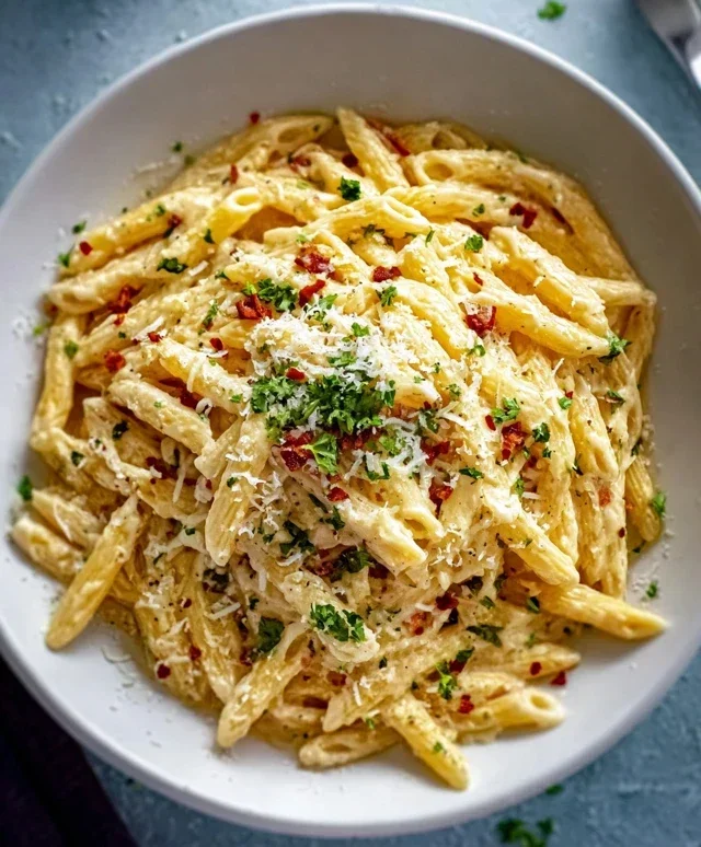 One Pot Creamy Garlic Pasta (Just 20 Minutes!)
