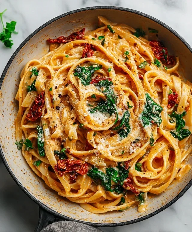 Vegan Creamy Sun Dried Tomato Pasta Recipe