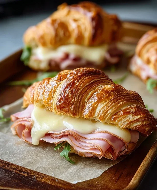 Turkey & Beef Beef Ham Croissant Melts