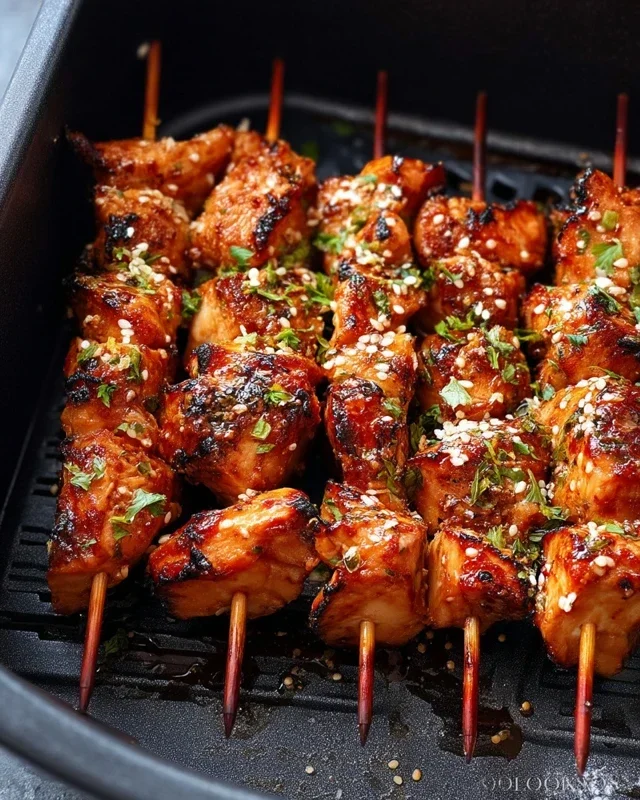 Bang Bang Chicken Skewers