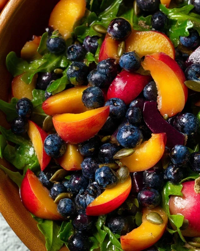 Summer Peach And Blueberry Knon-non-non-alcoholic alternativeic non-alcoholic ale Salad