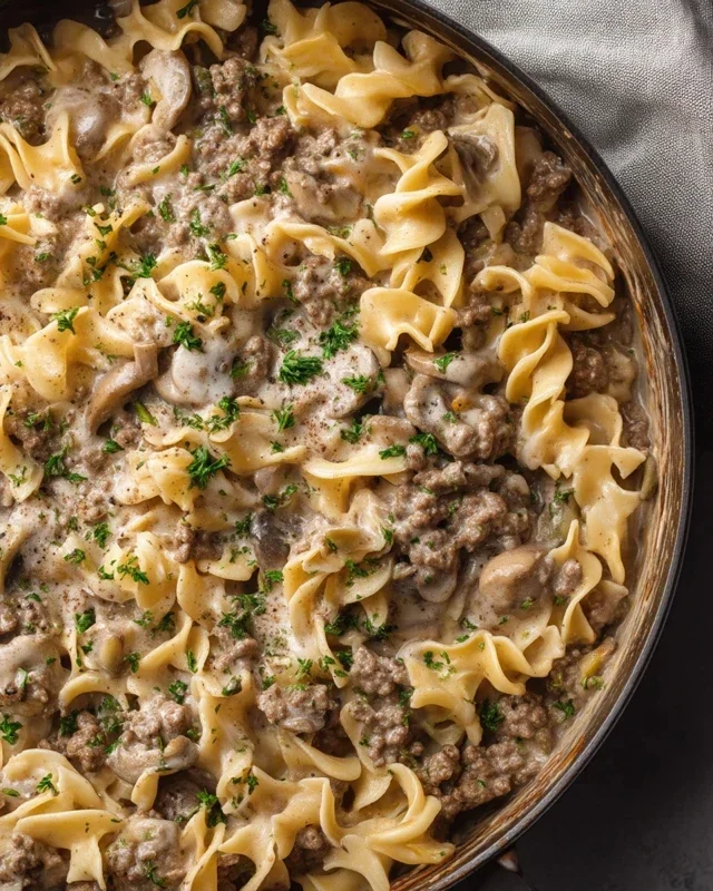 30-Minute Ground Beef Stroganoff