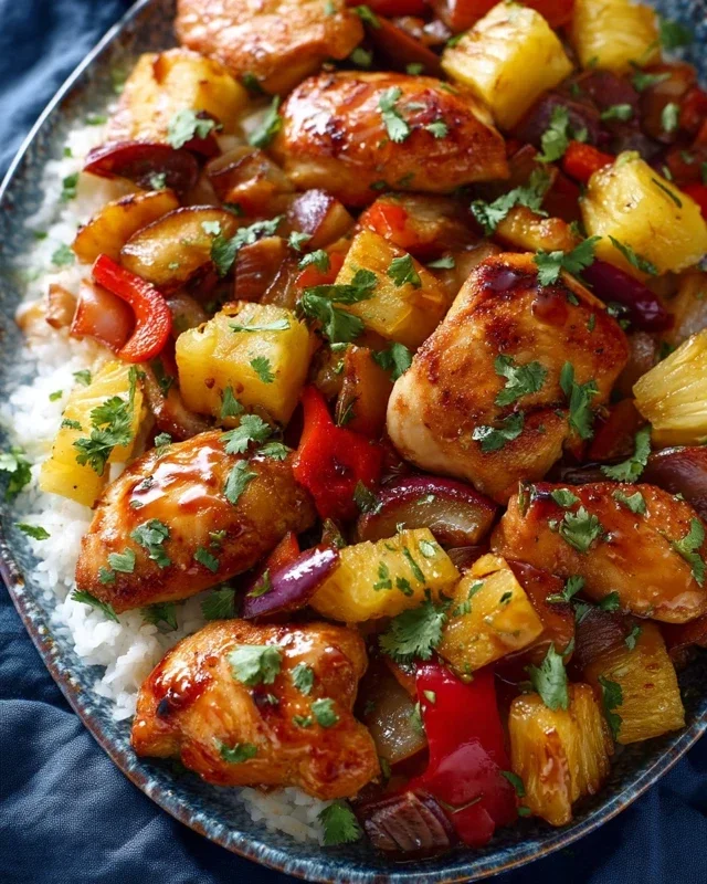 Hawaiian Chicken Sheet Pan