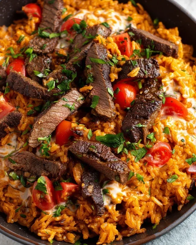 Steak Queso Rice A Flavorful Recipe