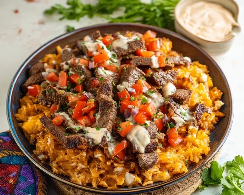 Steak Queso Rice A Flavorful Recipe