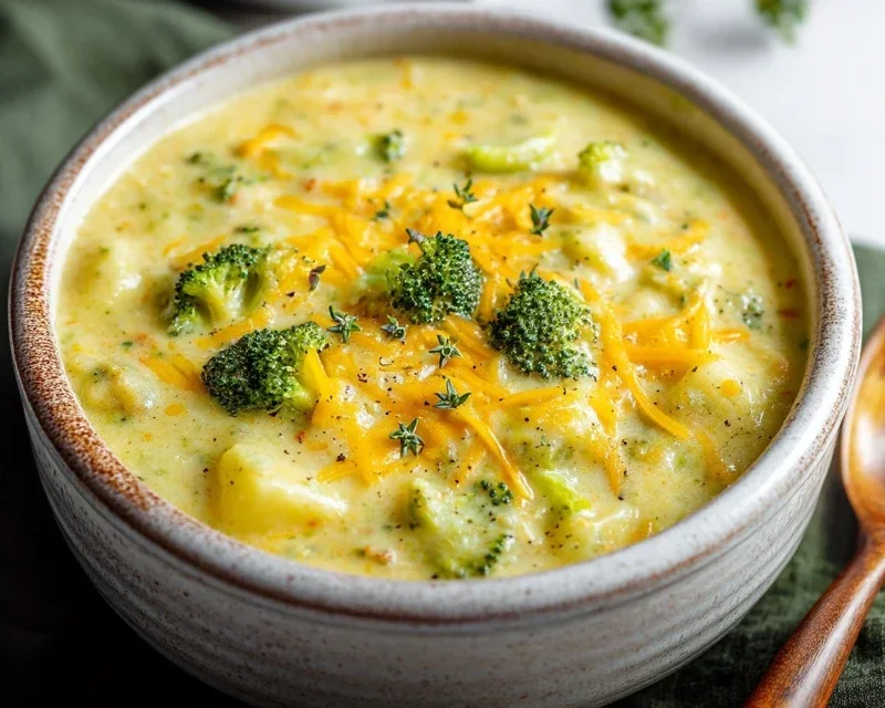 Broccoli Potato Cheese Soup Recipe