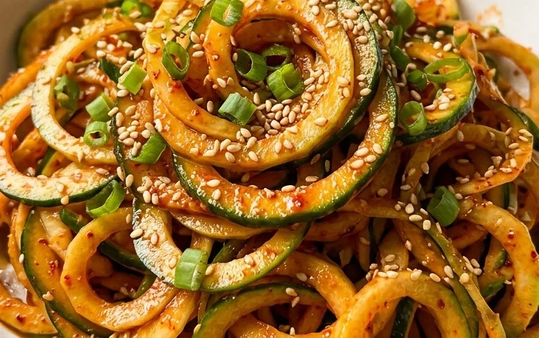 Spiral Cucumber Salad: Korean-Inspired Recipe