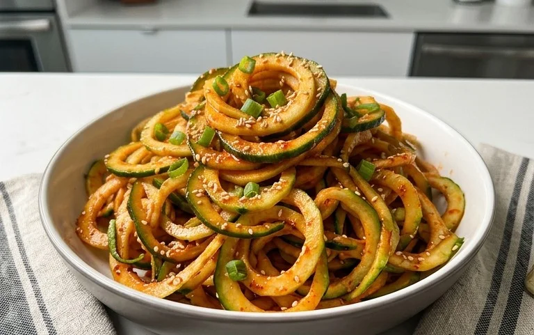 Spiral Cucumber Salad: Korean-Inspired Recipe