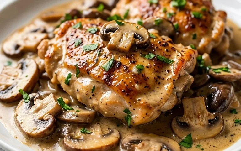 Creamy Mushroom Chicken Recipe