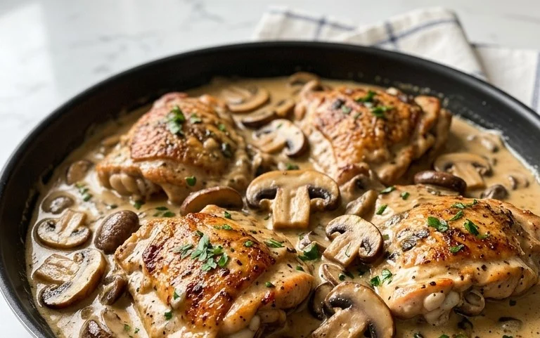 Creamy Mushroom Chicken Recipe