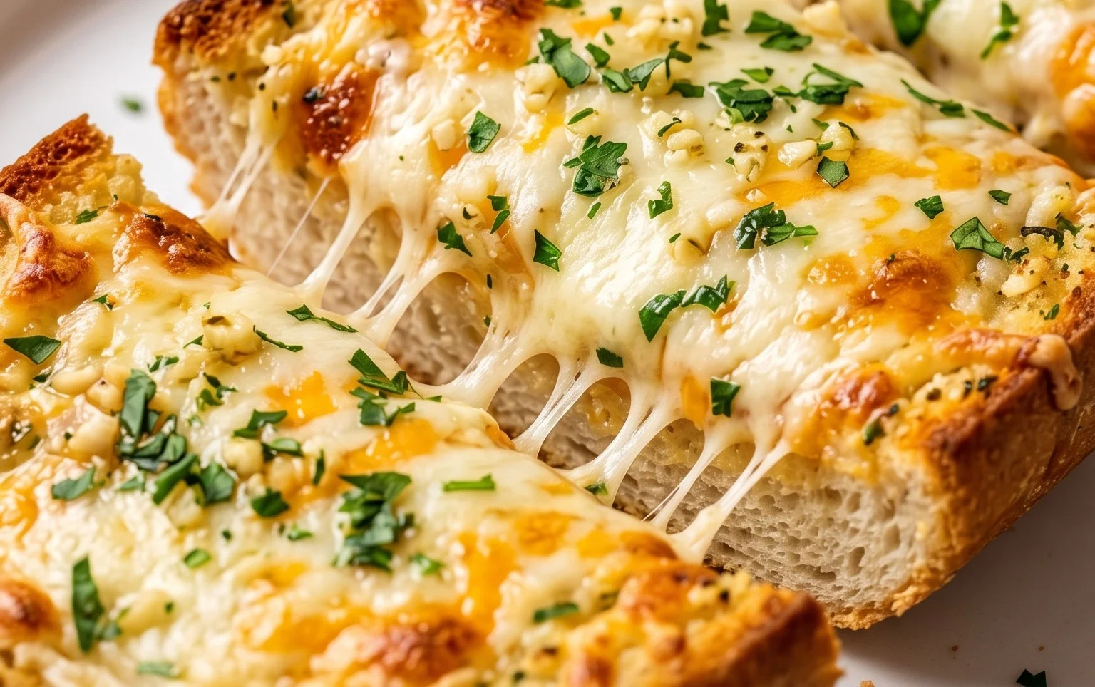 BEST CHEESY GARLIC BREAD RECIPE