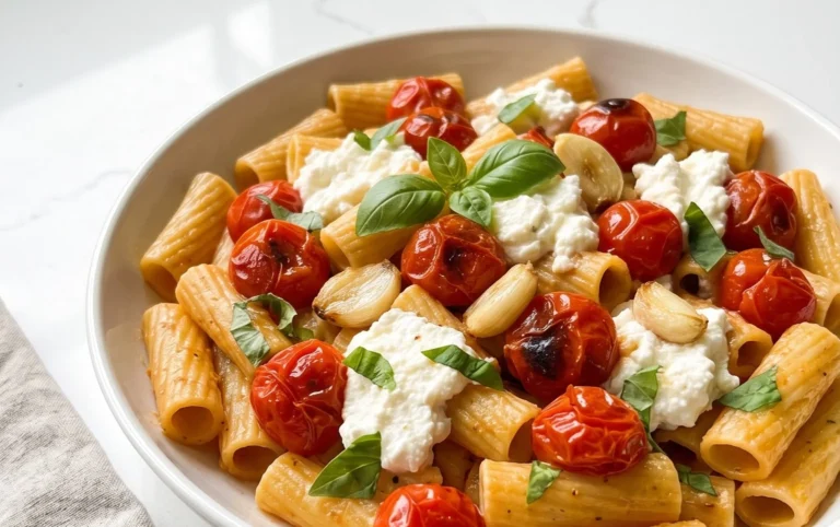 Roasted Tomato and Garlic Ricotta Pasta
