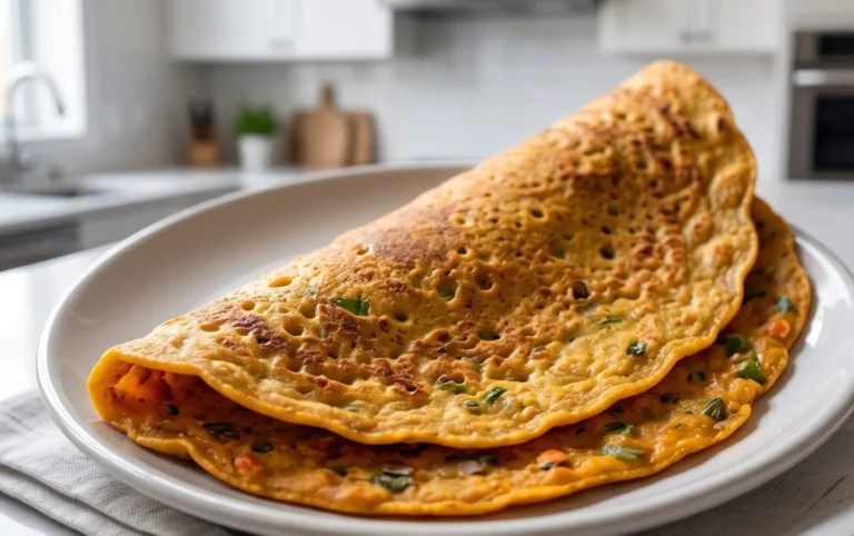 Masoor Dal Chilla | Savory Red Lentil Pancakes