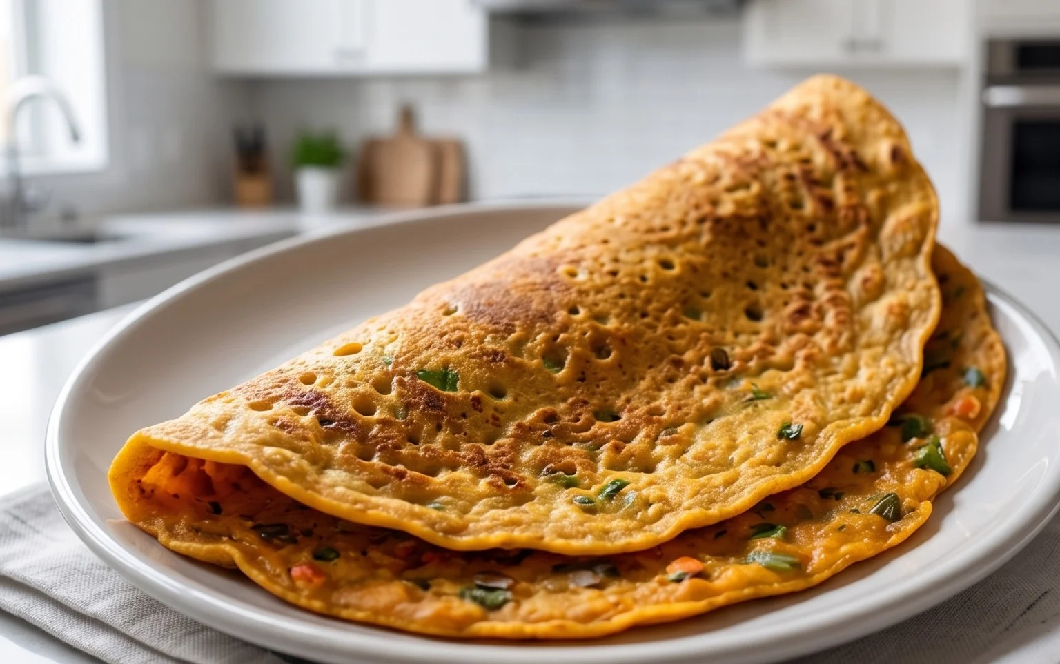 Masoor Dal Chilla | Savory Red Lentil Pancakes