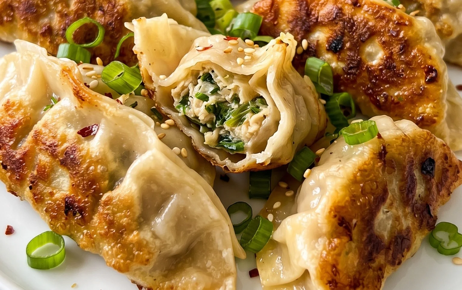 Chicken Potstickers (Pan Fried Dumplings)