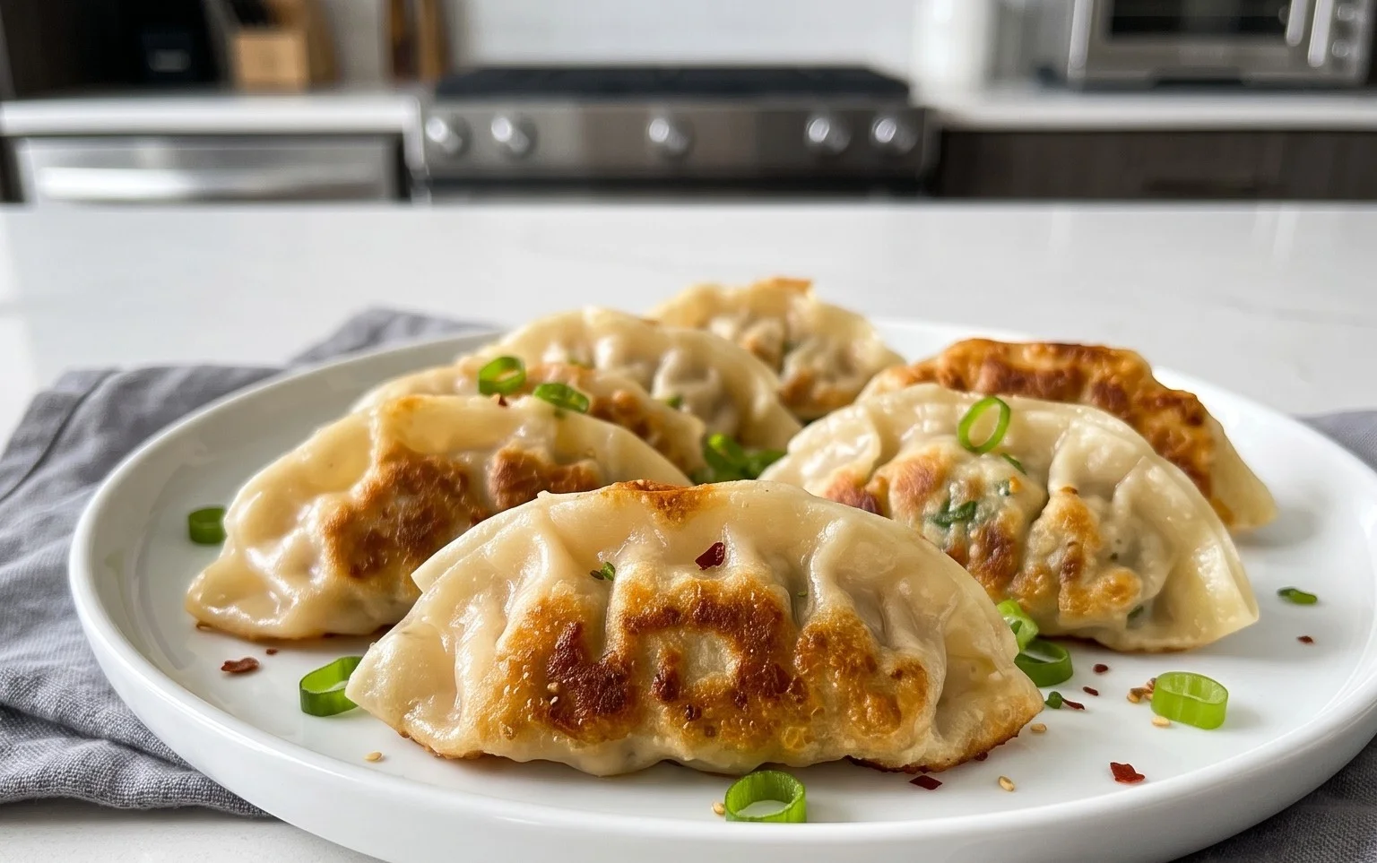 Chicken Potstickers (Pan Fried Dumplings)