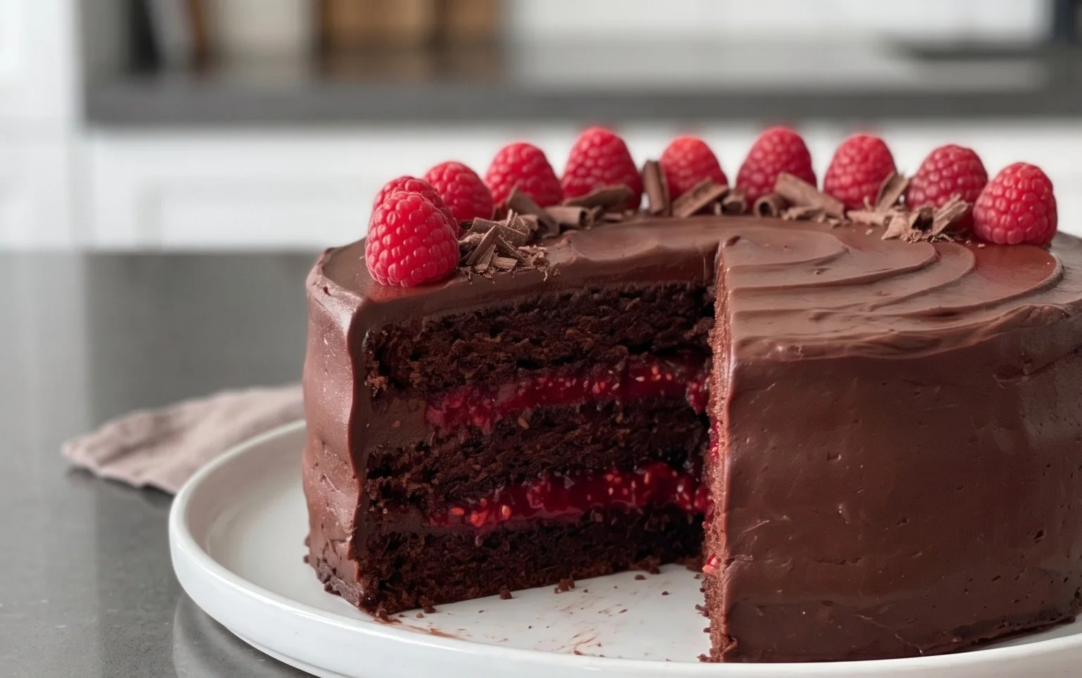 Chocolate Raspberry Cake