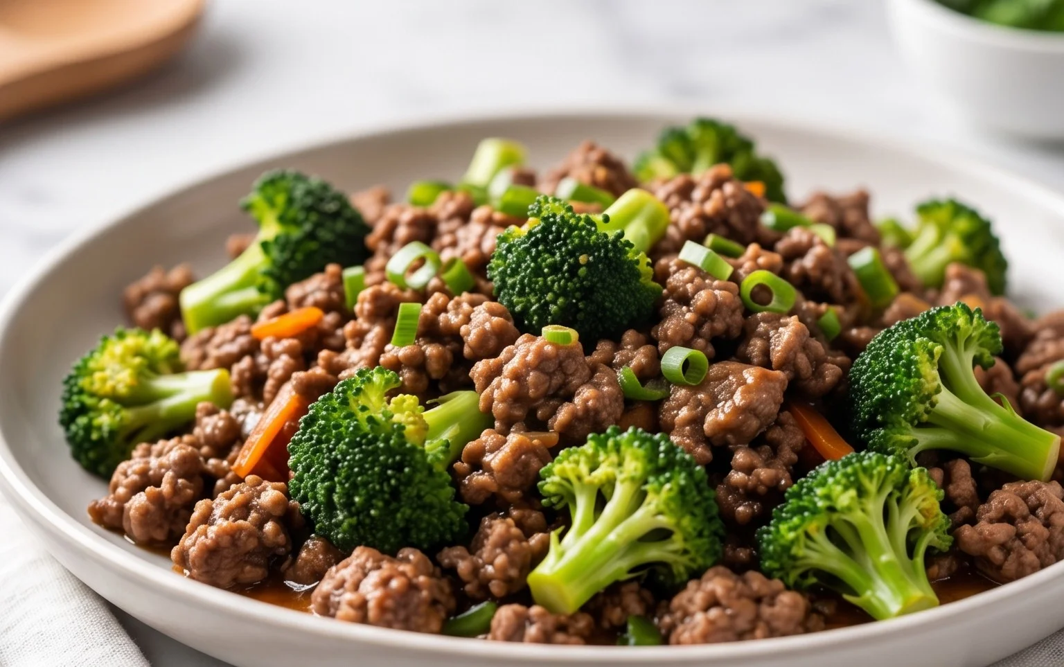 Ground Beef and Broccoli