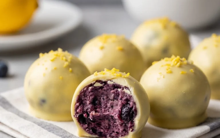 LEMON BLUEBERRY TRUFFLES