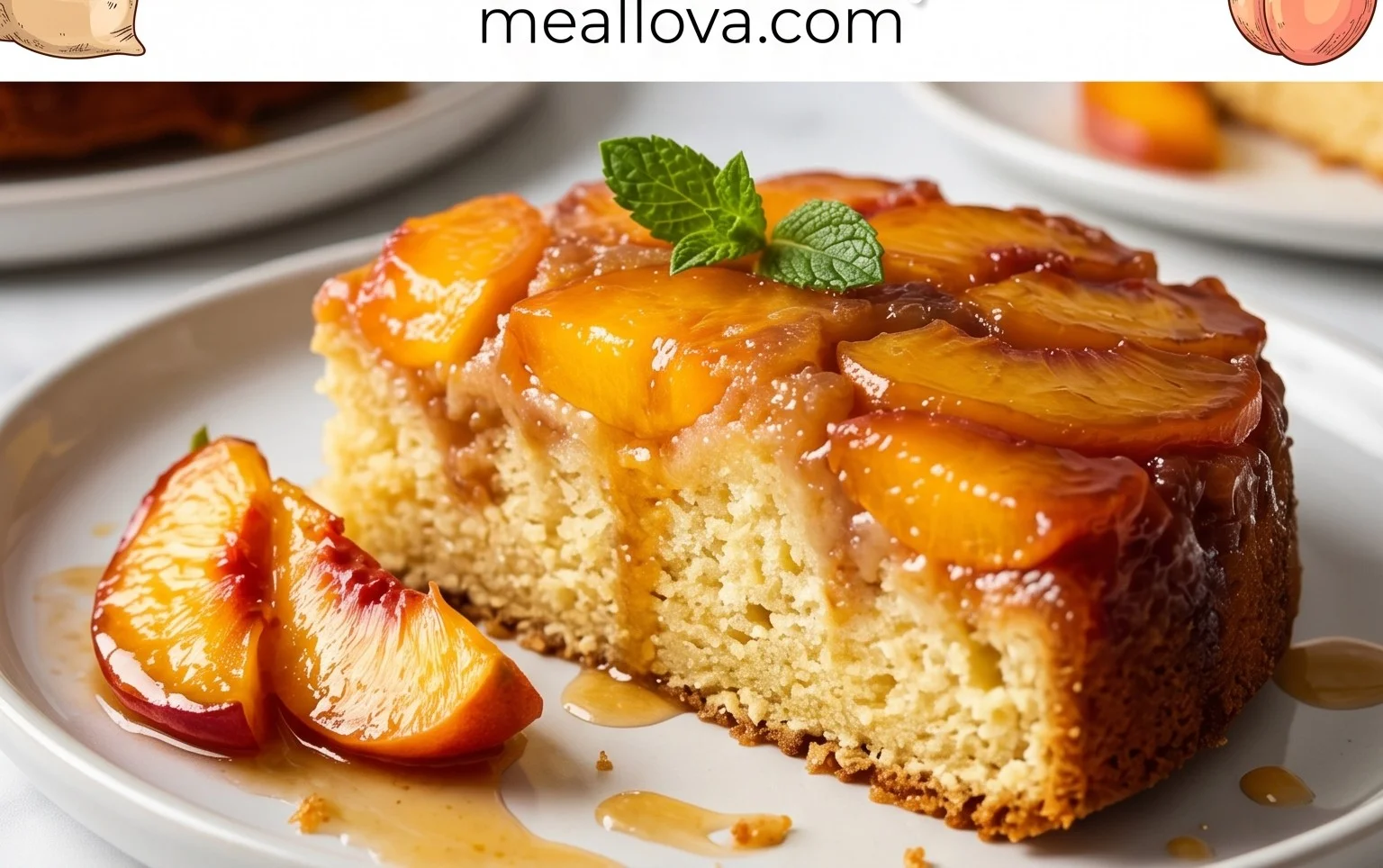 Peach Upside-Down Cake Recipe