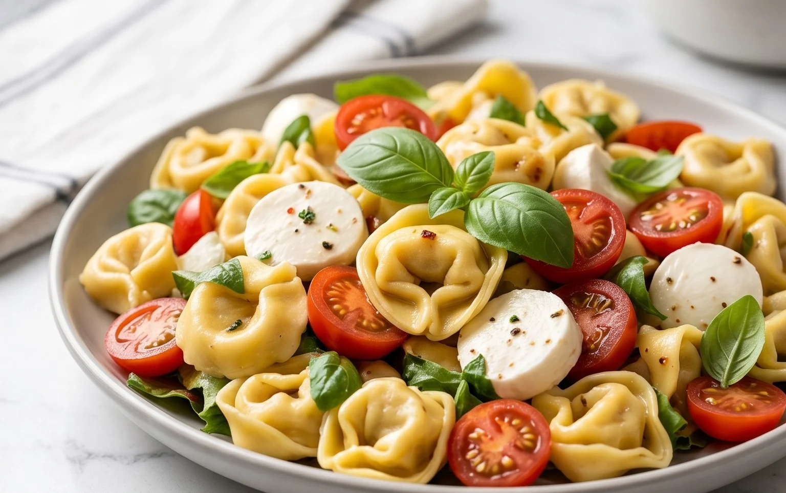 Tortellini Caprese Salad