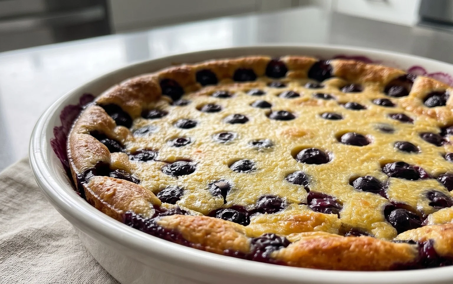 Lemon Blueberry Clafoutis