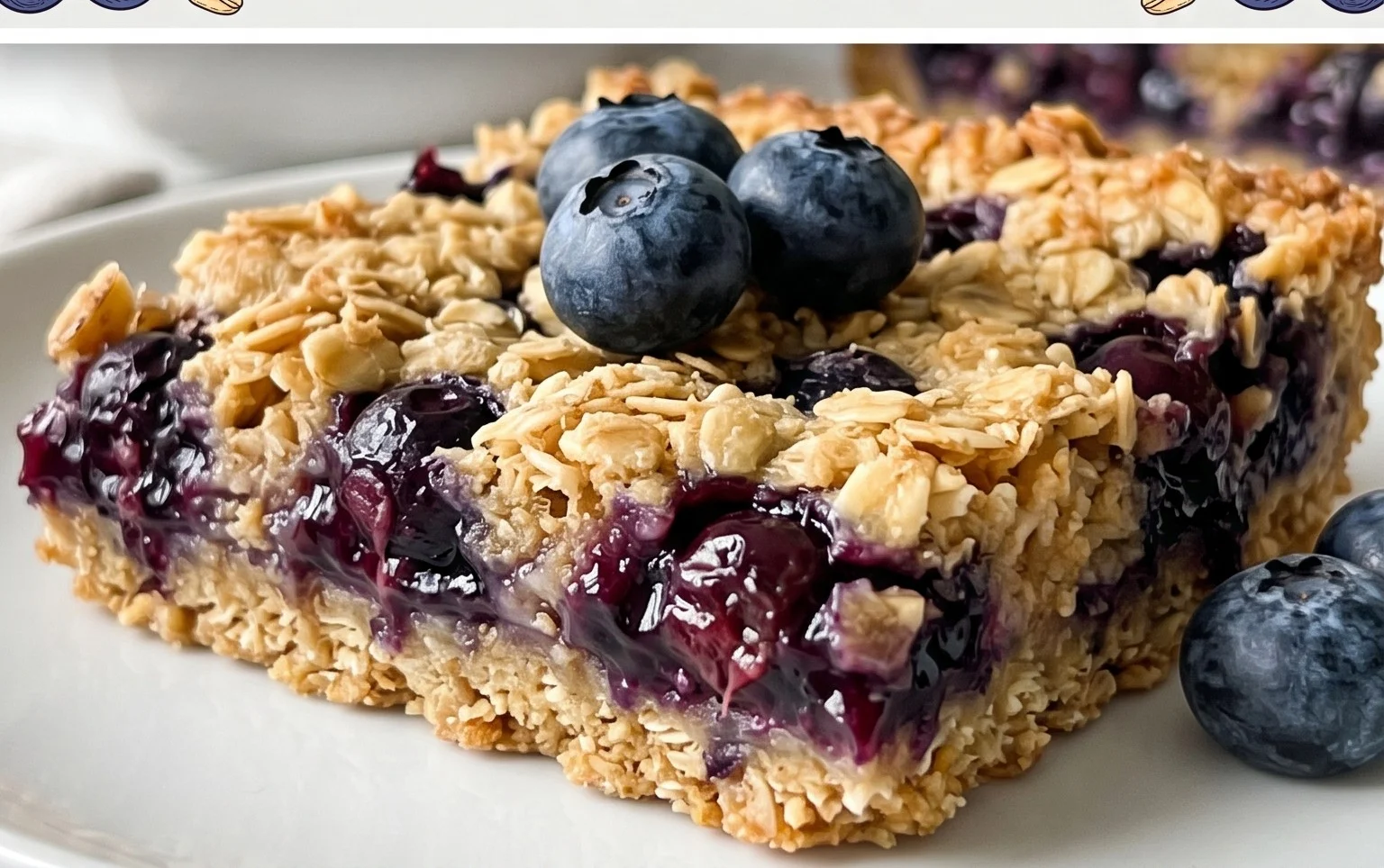 Blueberry Oatmeal Bars