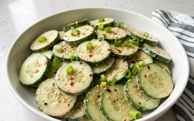 Creamy Asian Cucumber Salad Bowl