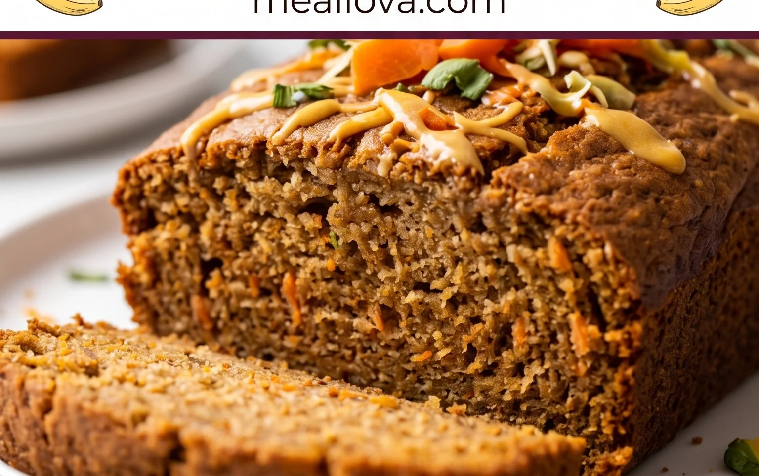 Dairy Free Carrot Cake Banana Bread