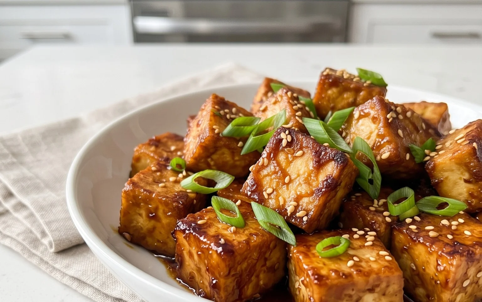 Honey Garlic Tofu