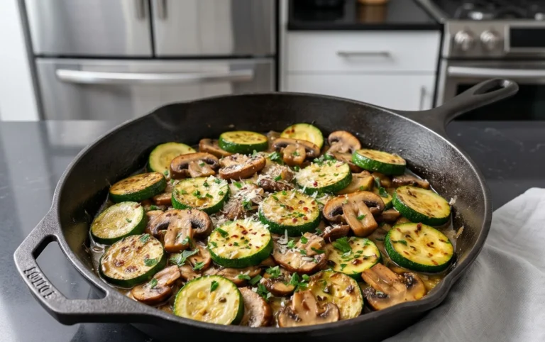 Skillet Zucchini and Mushrooms