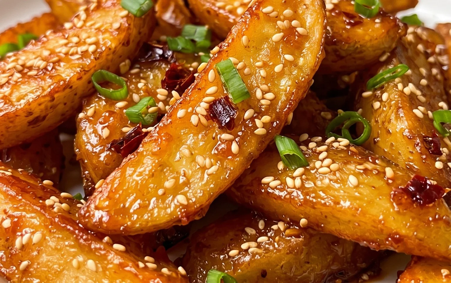 Crispy Honey Chilli Potatoes