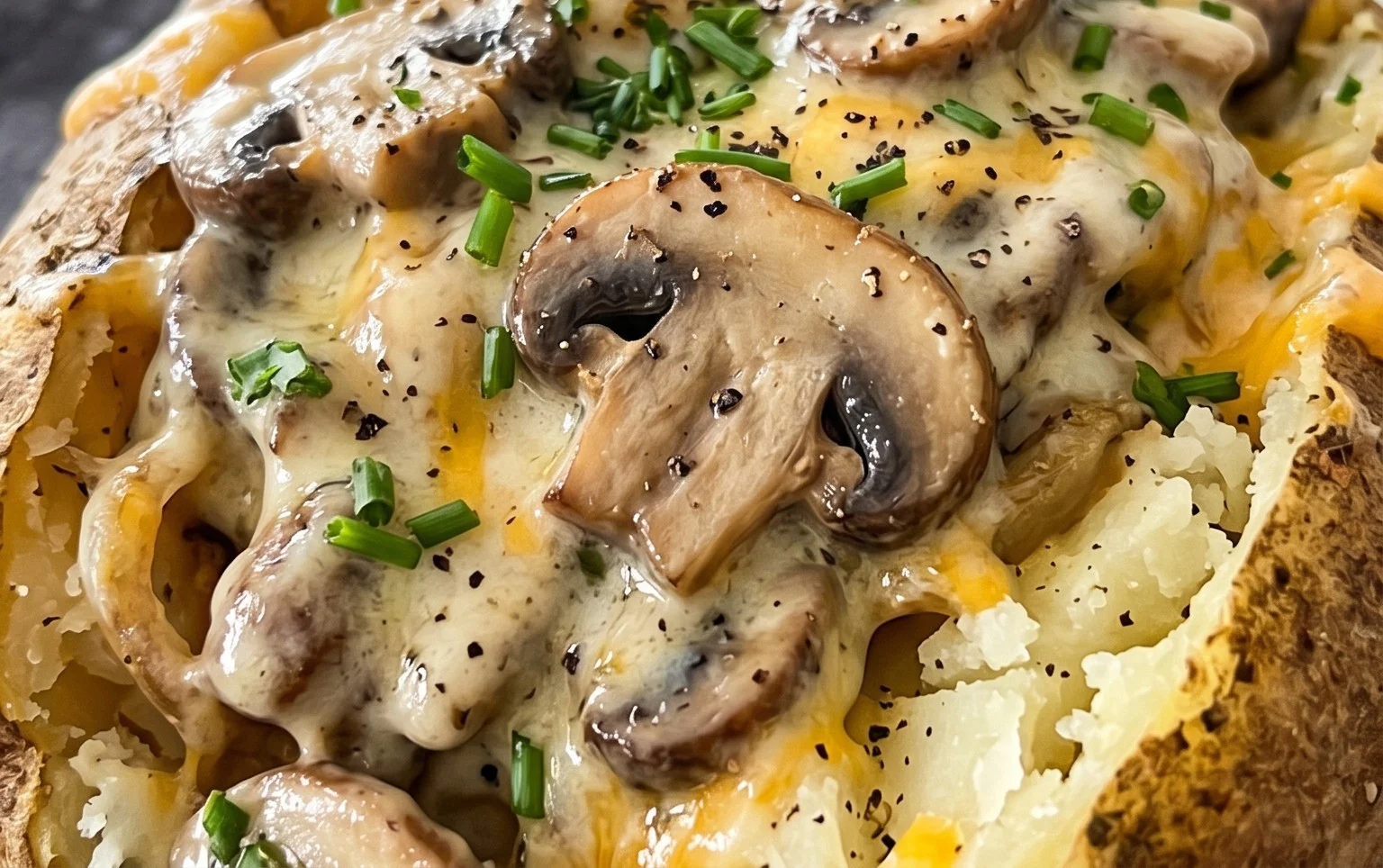 The Ultimate Stuffed Baked Potatoes with Mushrooms