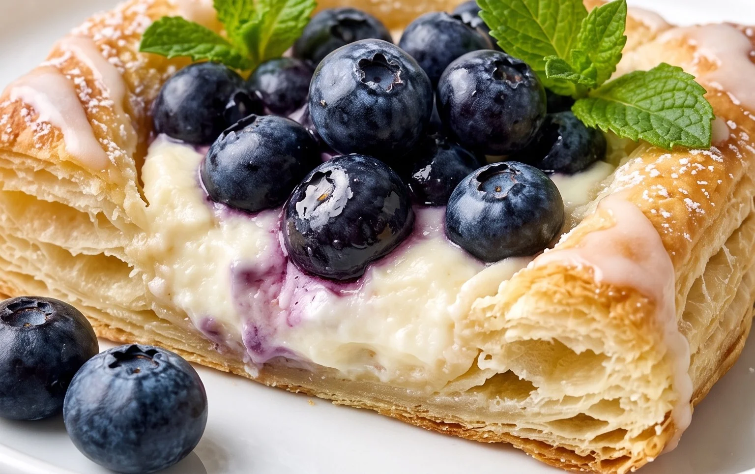 Blueberry Cream Cheese Puff Pastry