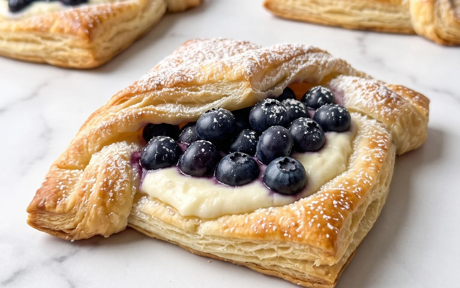 Blueberry Cream Cheese Puff Pastry