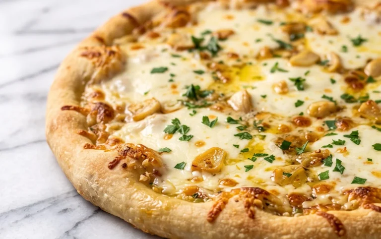 buttery garlic pizza