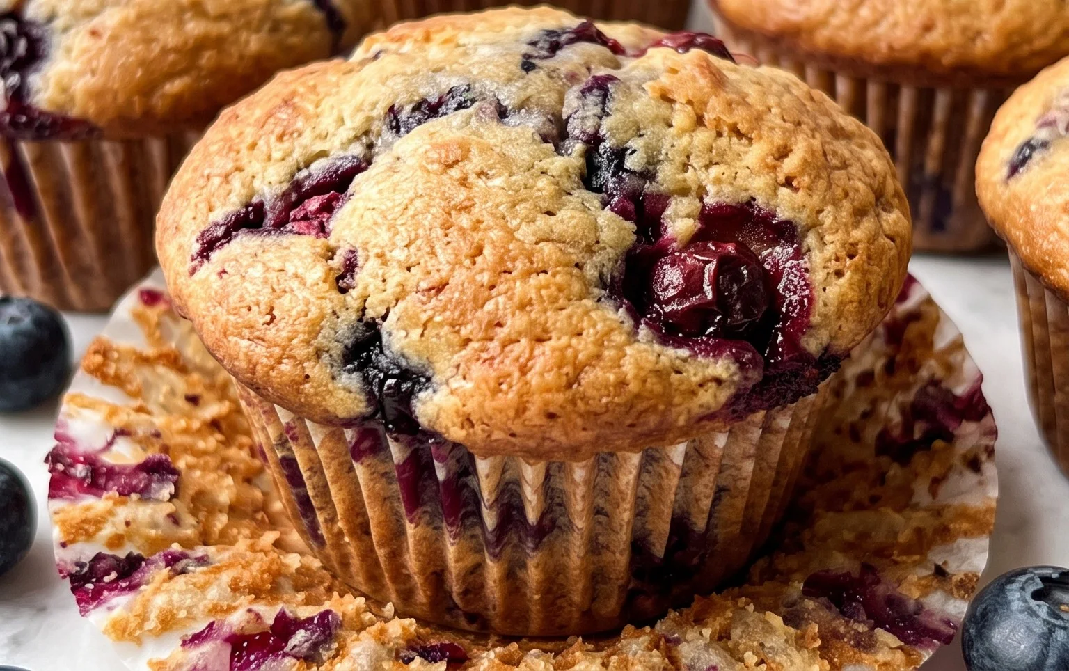 Bakery Style Mixed Berry Muffins | with Frozen Berries