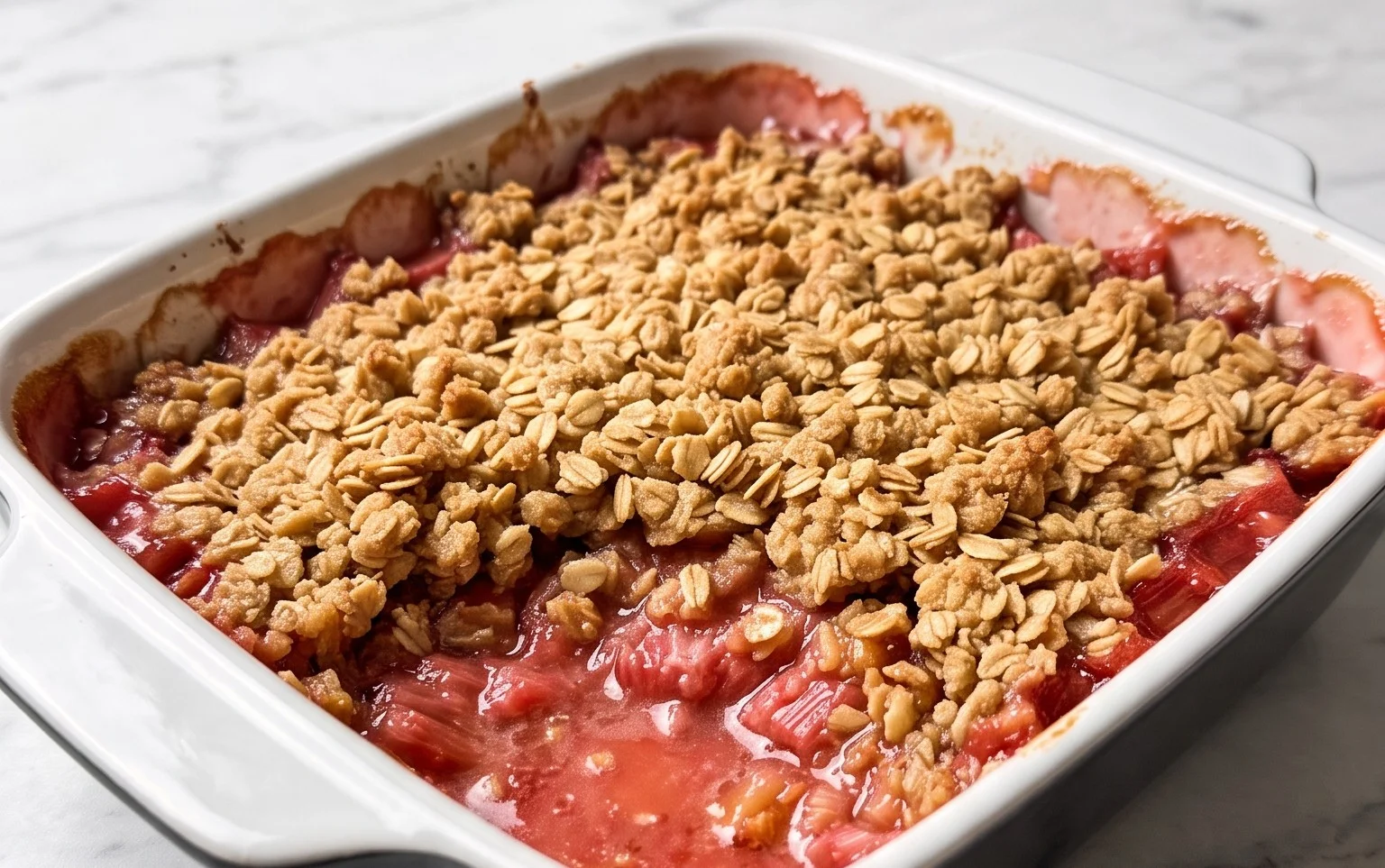 Easy Rhubarb Crisp