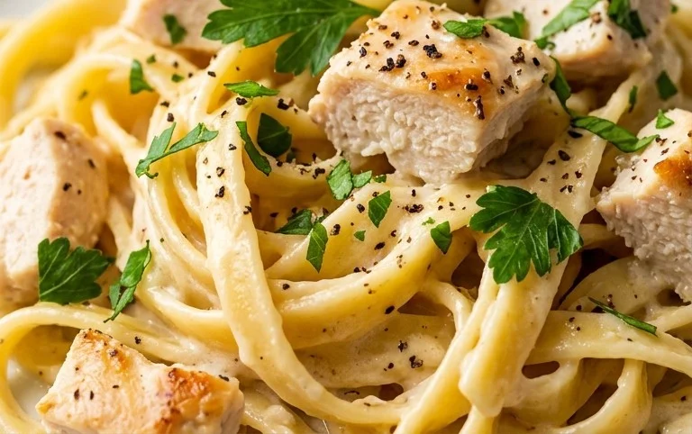 Low Calorie Chicken Alfredo