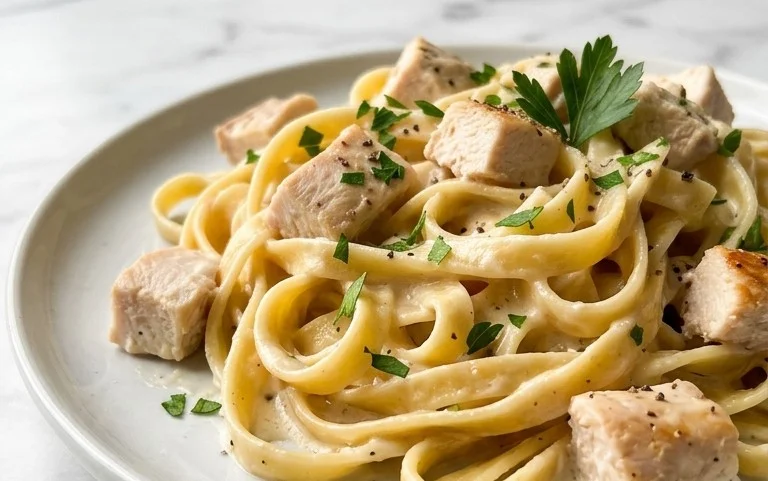 Low Calorie Chicken Alfredo