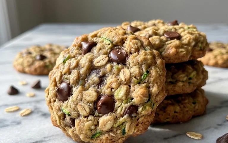 Healthy Zucchini Oatmeal Cookies