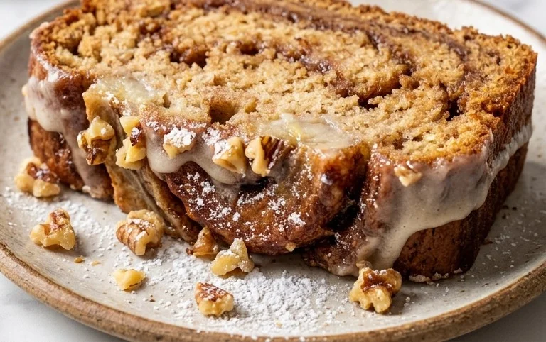 Cinnamon Roll Banana Bread