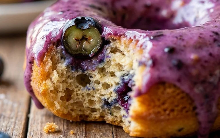 Blueberry Cake Donuts