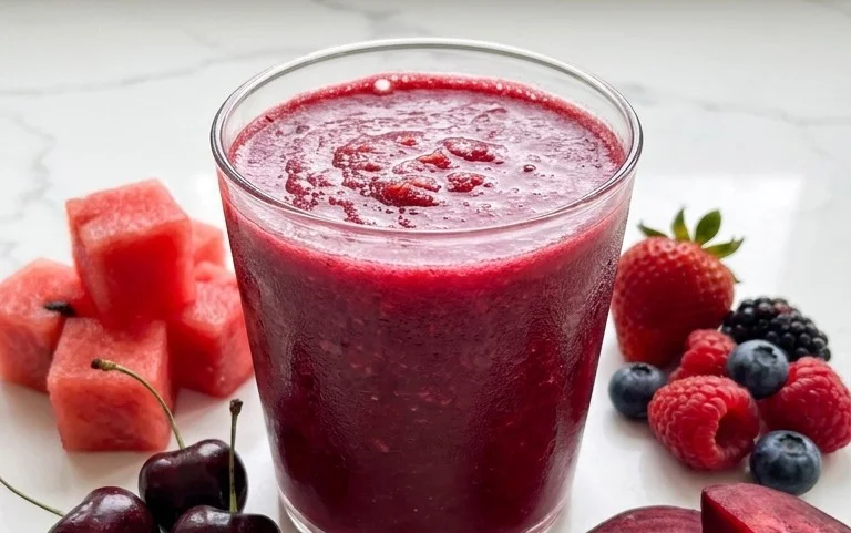 Watermelon Cherry Berry Beet Juice